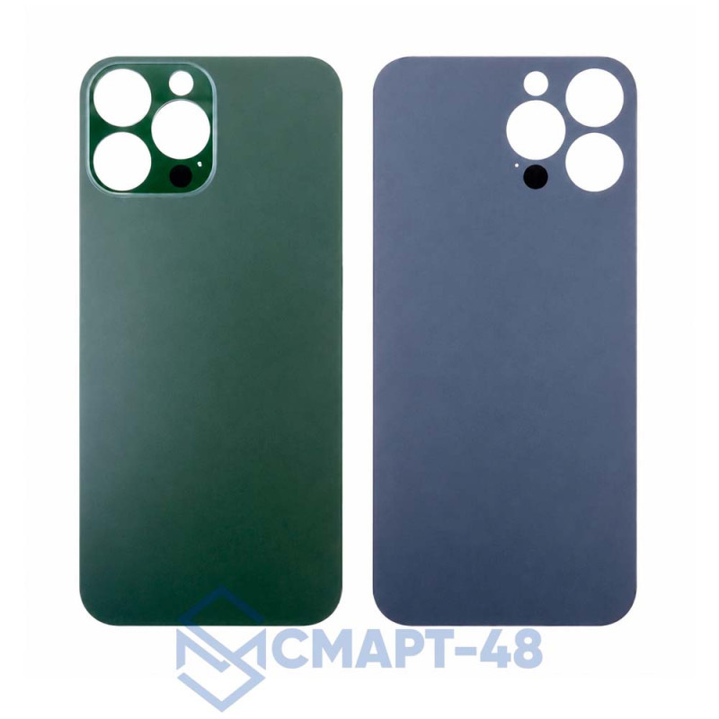 Задняя крышка для iPhone 13 Pro Max (зеленый) с широким отверстием Премиум