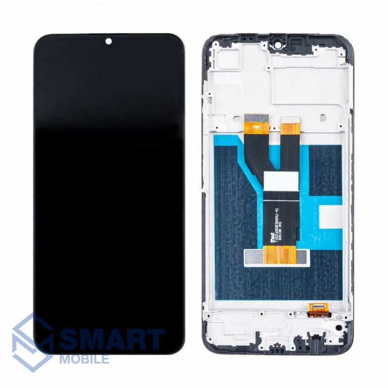 Дисплей для Realme C30/Narzo 50i Prime + тачскрин в рамке (черный) (100% LCD)