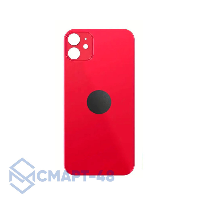 Задняя крышка для iPhone 11 (красный) с широким отверстием Премиум