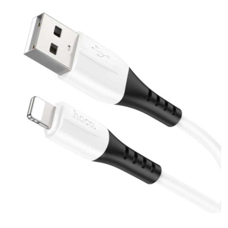 USB Кабель Lightning 1м Hoco X82 Silicone (белый)