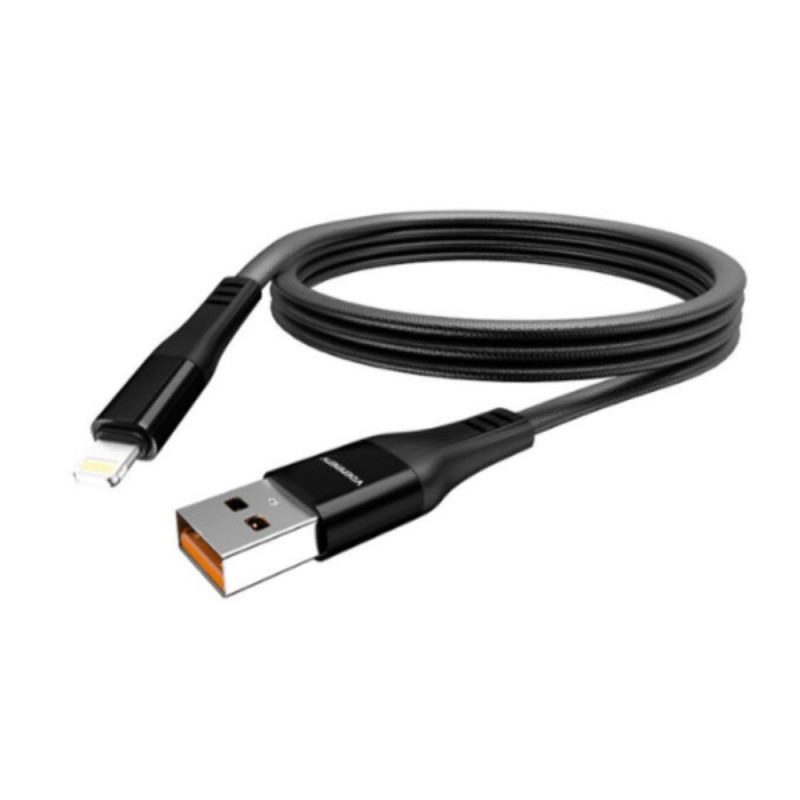 USB Кабель Lightning 1м DENMEN D47 (черный)