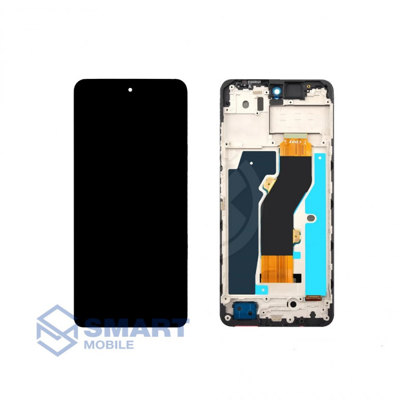 Дисплей для Tecno Spark 20 + тачскрин в рамке (черный) (100% LCD)