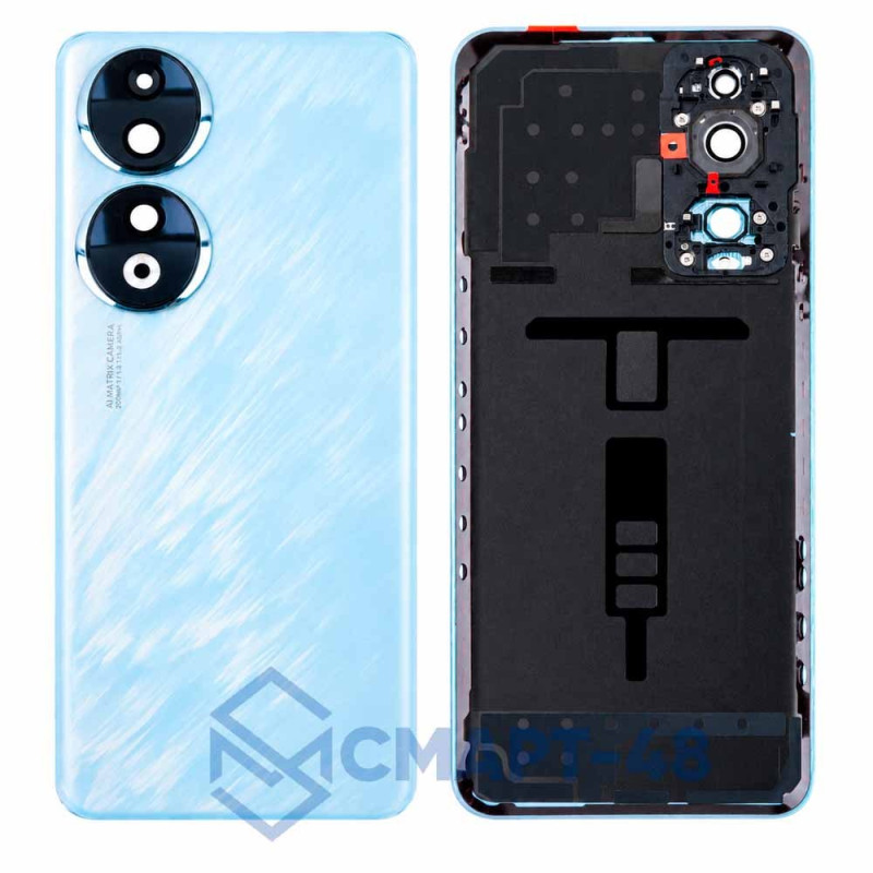 Задняя крышка для Huawei Honor 90 (голубой) + стекло камеры Премиум