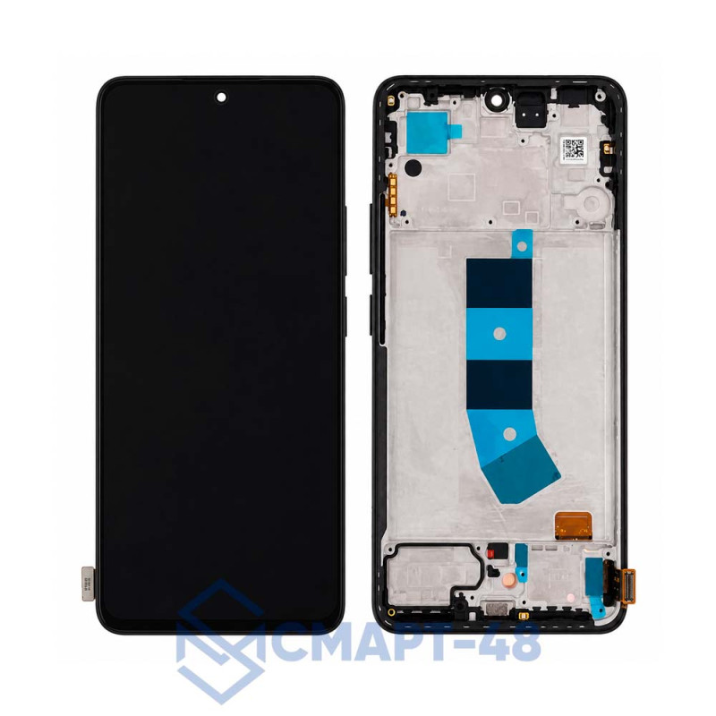Дисплей для Xiaomi Redmi Note 13 4G + тачскрин в рамке (черный) сервисный 100%