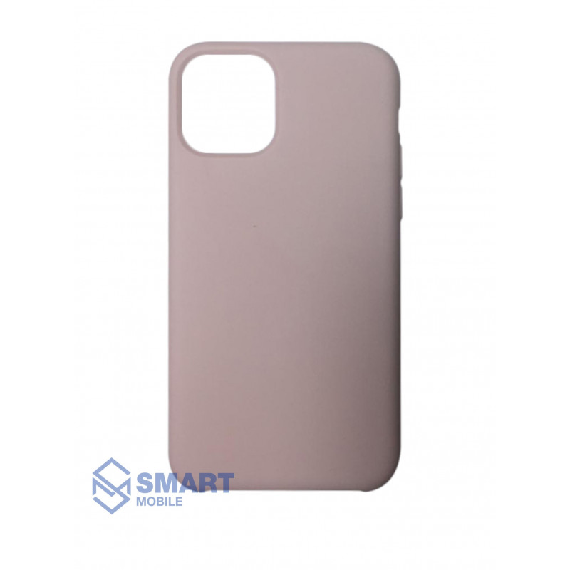 Чехол для iPhone 13 Pro Max "Silicone Case" (пудра) с лого