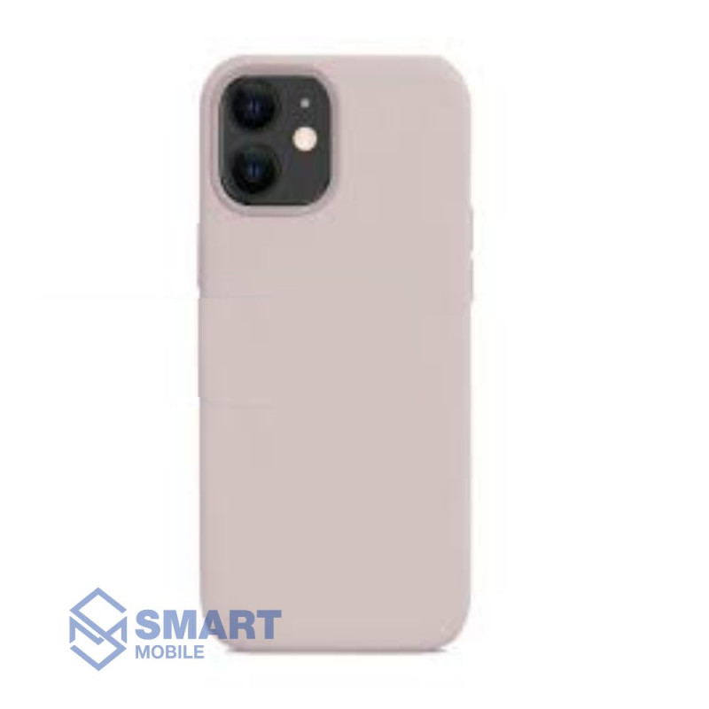 Чехол для iPhone 11 "Silicone Case" (пудра) с лого