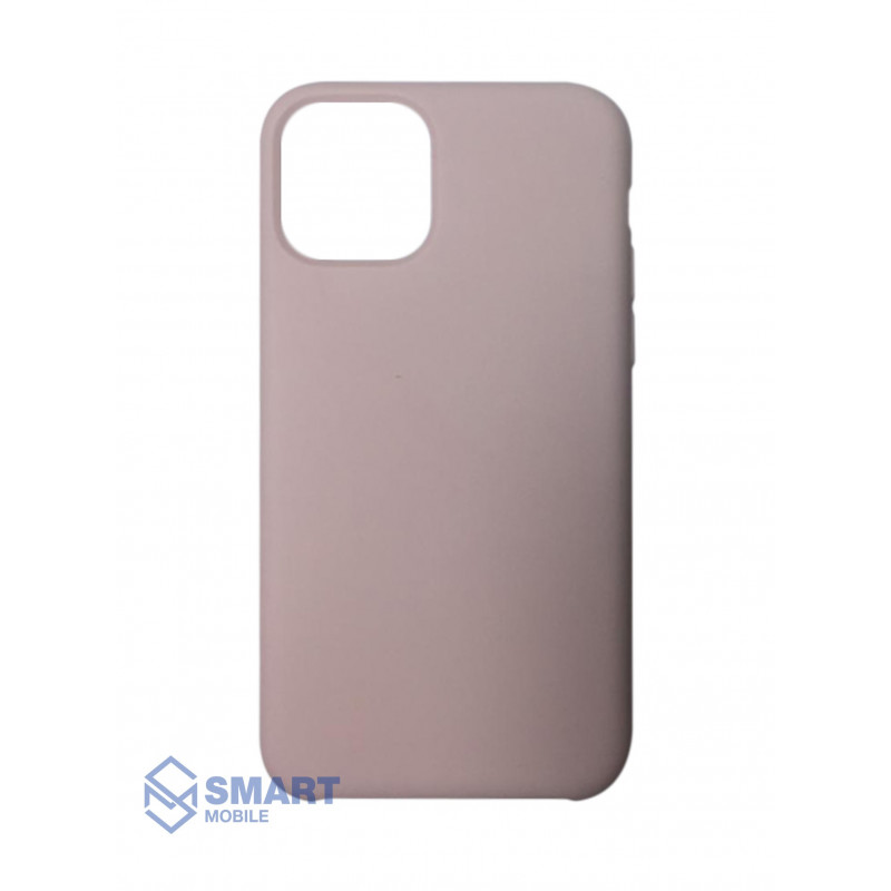 Чехол для iPhone 12/12 Pro "Silicone Case" (пудра) с лого