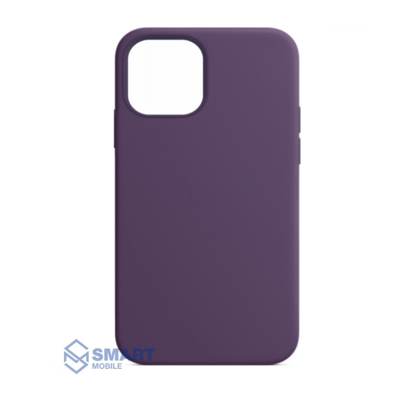 Чехол для iPhone 12/12 Pro "Silicone Case" (фиолетовый) с лого