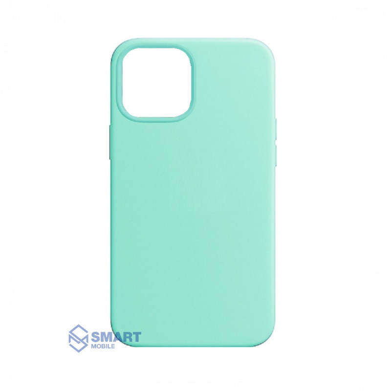 Чехол для iPhone 12/12 Pro "Silicone Case" (мятный) с лого