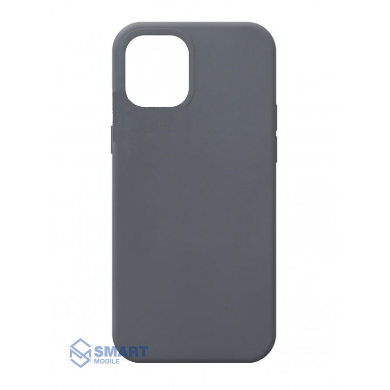 Чехол для iPhone 12/12 Pro "Silicone Case" (серый) с лого