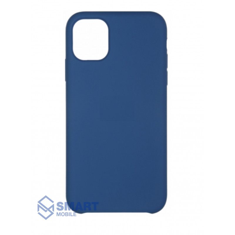 Чехол для iPhone 12/12 Pro "Silicone Case" (синий) с лого