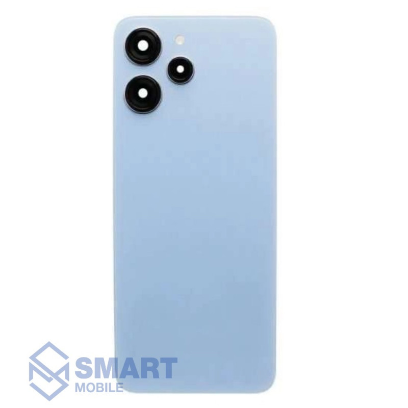 Задняя крышка для Xiaomi Redmi 12 4G (голубой) + стекло камеры Premium