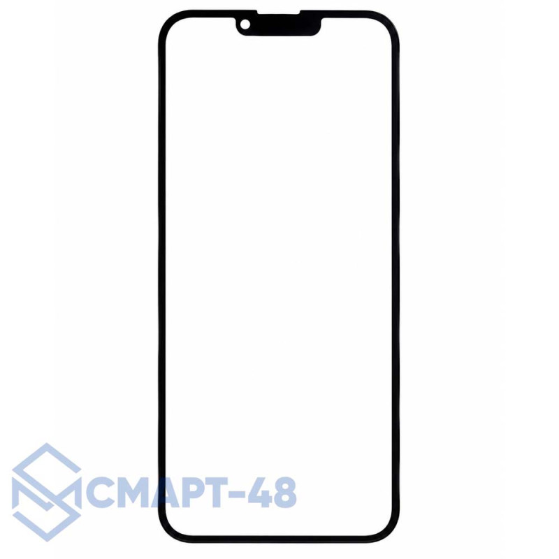 Стекло для переклейки iPhone 14 + OCA (черный) Премиум (Feaglet)