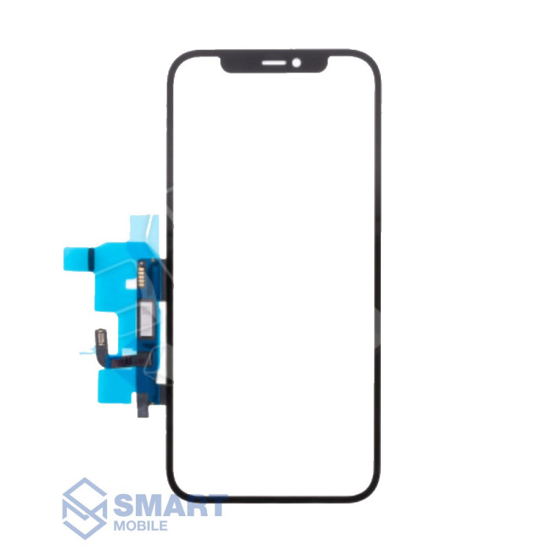 Стекло для переклейки iPhone 12/12 Pro + OCA (черный) Premium (Feaglet)