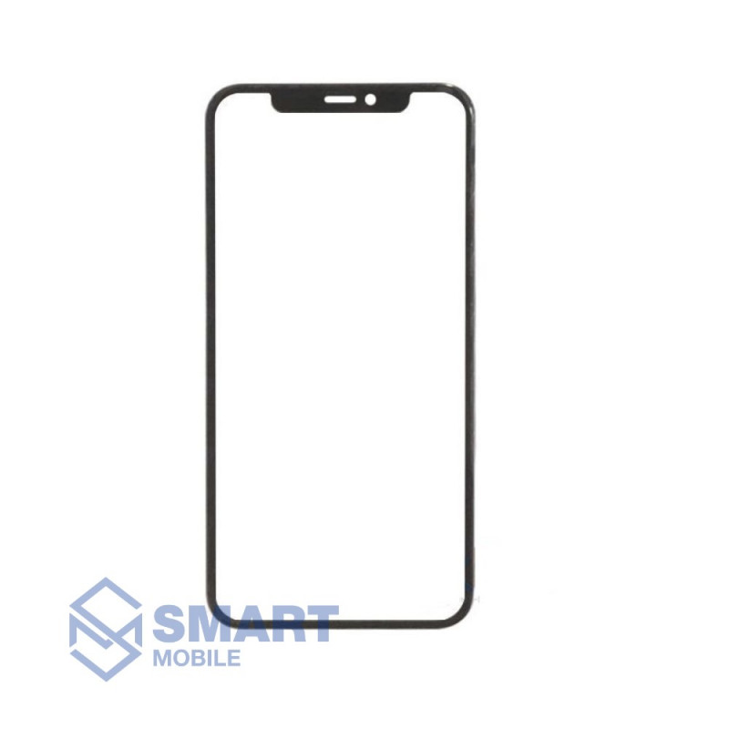 Стекло для переклейки iPhone 12 Pro Max + OCA (черный) Premium (Feaglet)
