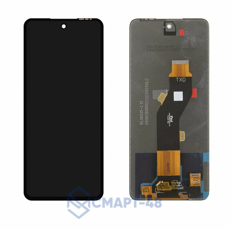 Дисплей для Itel P55 4G + тачскрин (черный) (ориг)