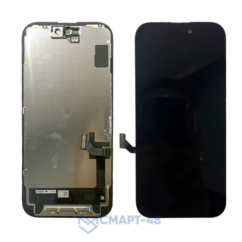 Дисплей для iPhone 15 + тачскрин в рамке (черный) 100% ориг, завод 