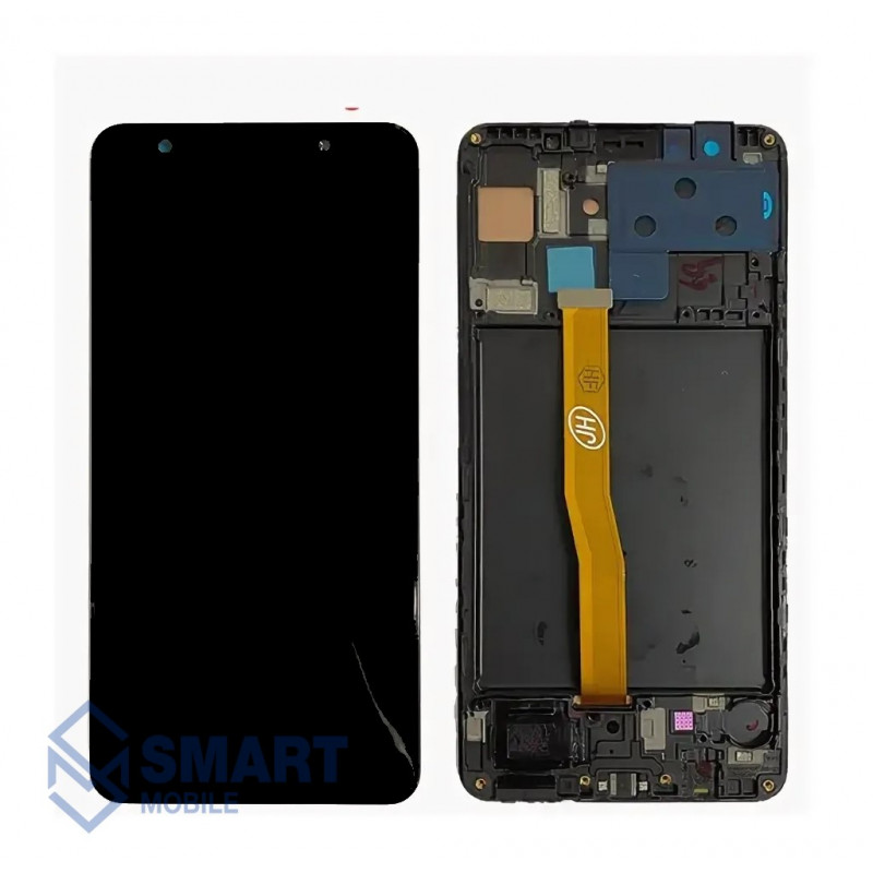 Дисплей для Samsung Galaxy A750F A7 (2018) + тачскрин в рамке (черный) (OLED) полноразмерный