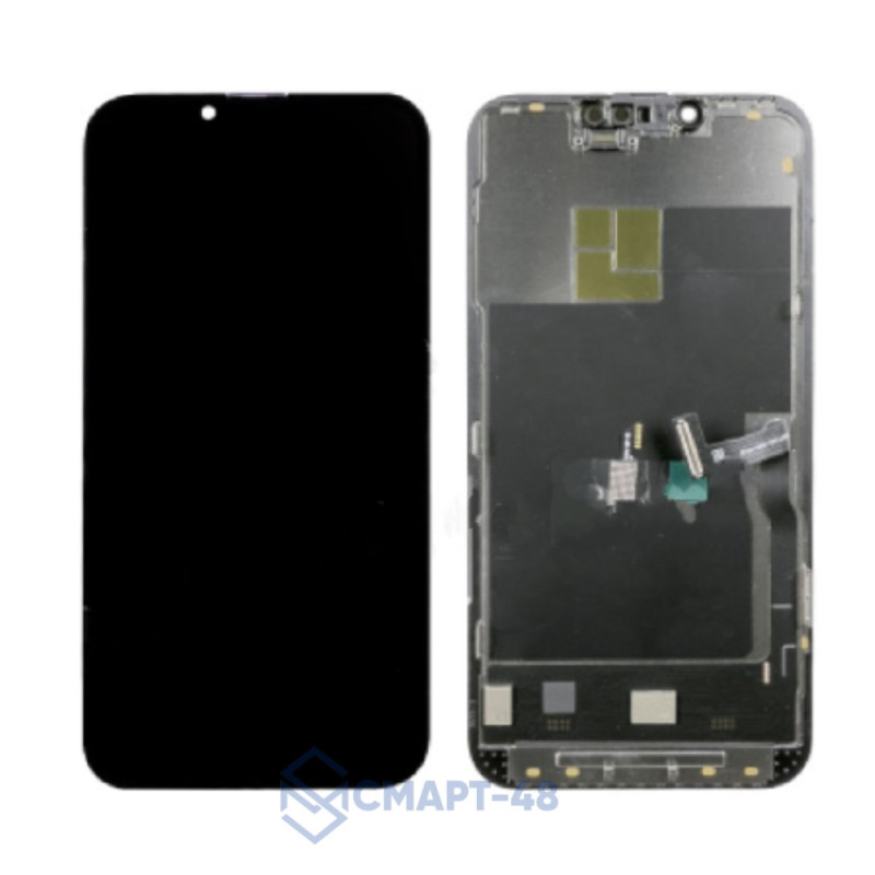 Дисплей для iPhone 13 Pro + тачскрин в рамке (черный) (Soft OLED) DD Премиум FHD 