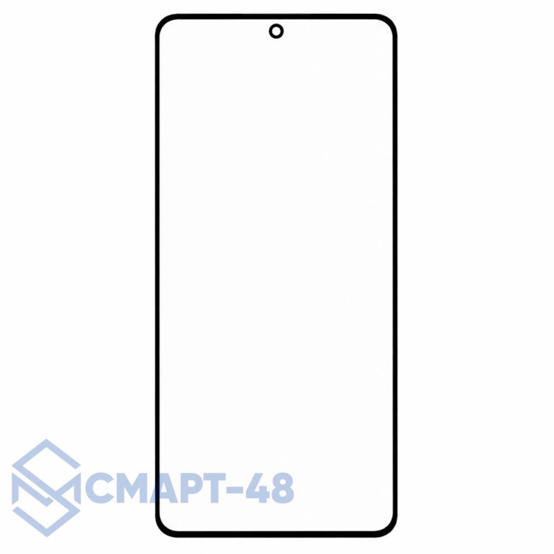 Стекло для переклейки Xiaomi Poco X6 Pro 5G + OCA (черный) Премиум (Mitsubishi)