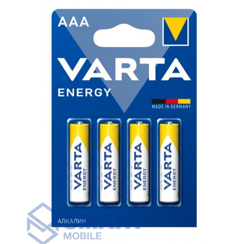 Батарейка Varta LR03 ENERGY AAA алкалиновая