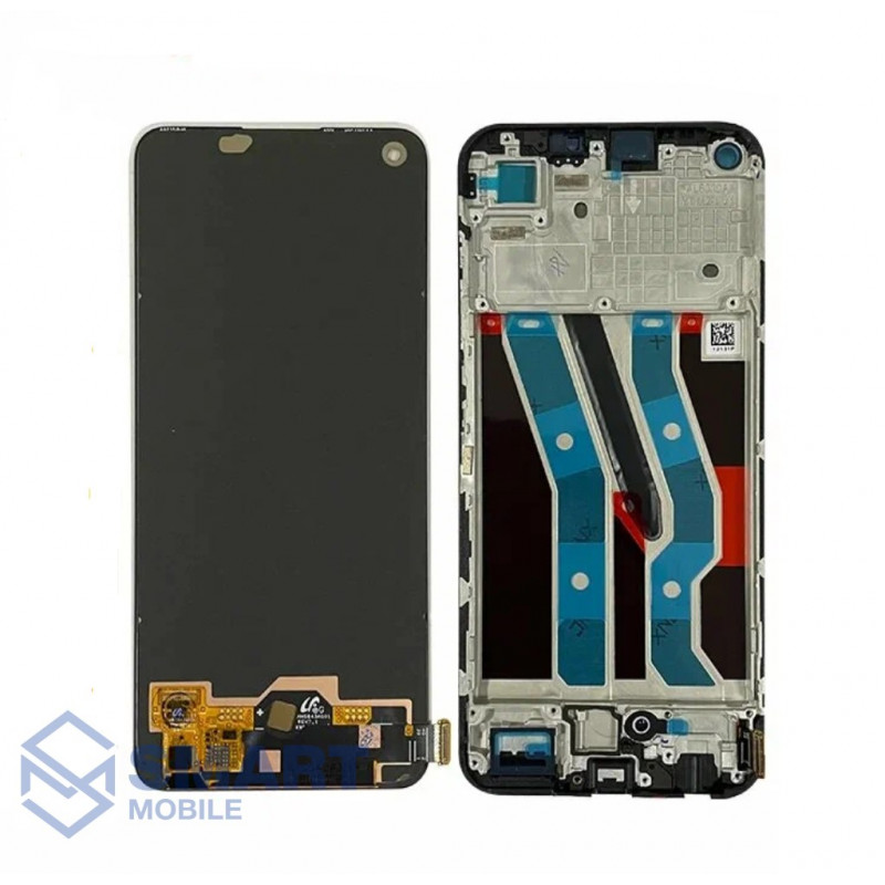 Дисплей для Realme 10 4G + тачскрин в рамке (черный) (100% LCD)