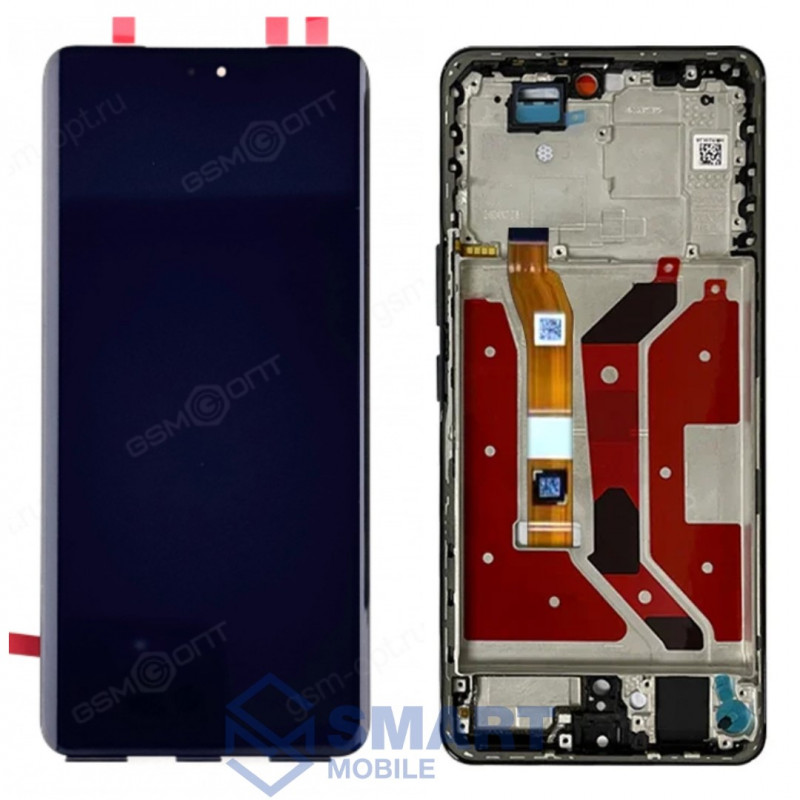 Дисплей для Huawei Honor X9c + тачскрин в рамке (черный) (100% LCD)