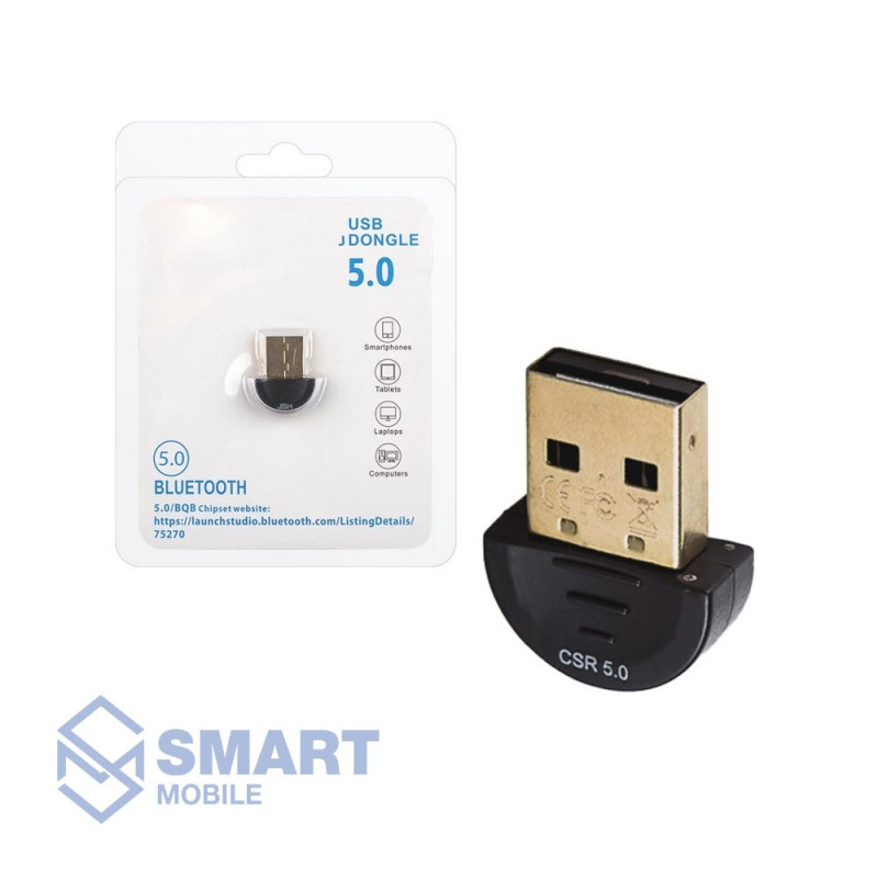 Bluetooth адаптер USB Mini (Bluetooth 5.0) B32 (грибок)