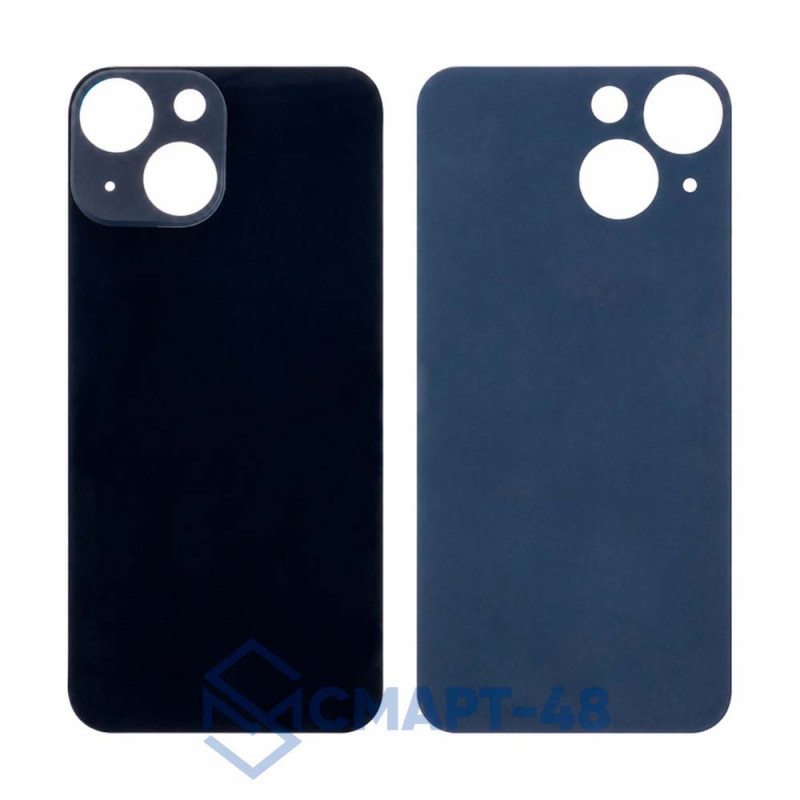 Задняя крышка для iPhone 13 mini (черный) с широким отверстием Премиум