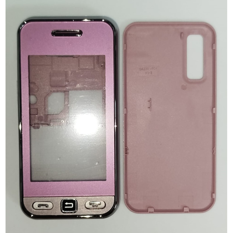 Корпус для Samsung S5233 TV + средняя часть (розовый)