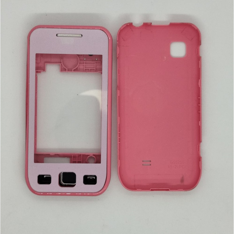 Корпус для Samsung S5250 + средняя часть + клавиатура (розовый) High Copy