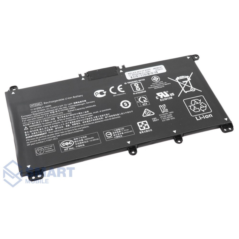 Аккумулятор для ноутбука HP Pavilion 15-CS, 17-BY 11.4V 3470mAh ORIG P/N: HT03XL, HSTNN-LB8L, HSTNN-DB8R, HSTNN-LB8M