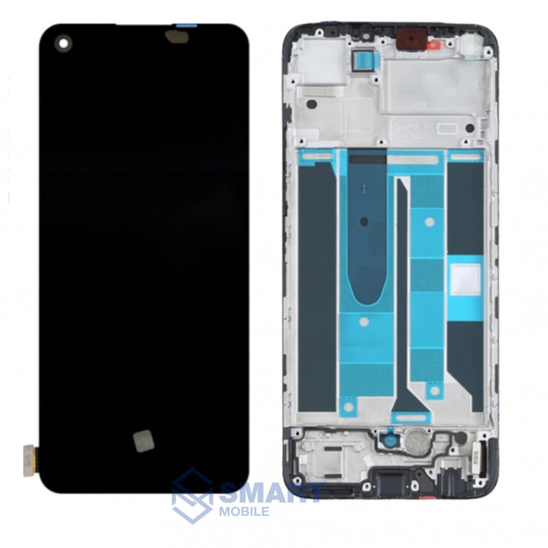 Дисплей для Realme 9 4G + тачскрин в рамке (черный) (100% LCD)