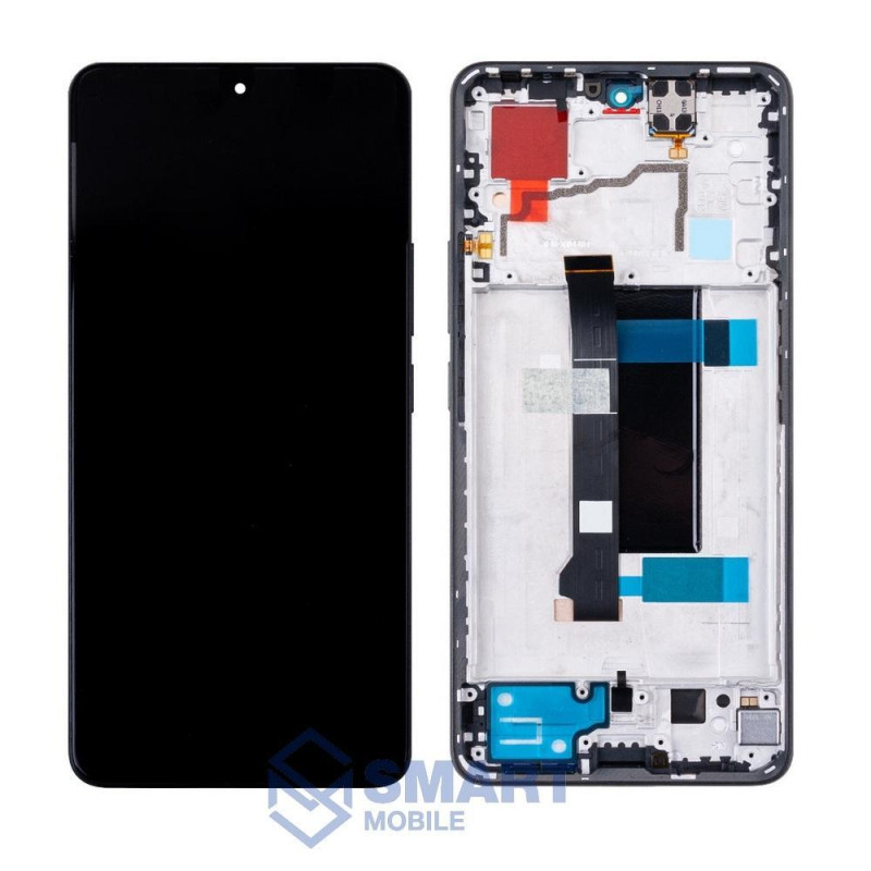 Дисплей для Xiaomi Poco X6 5G/Redmi Note 13 Pro 5G + тачскрин в рамке (черный) сервисный 100%