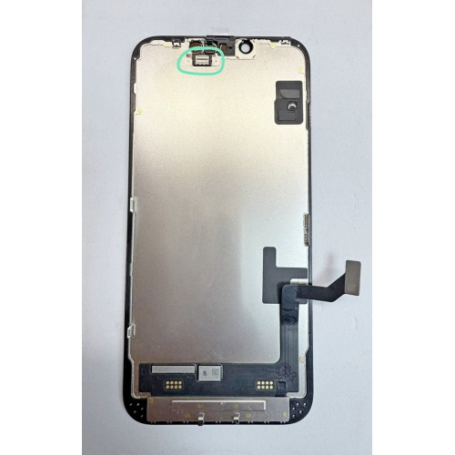Дисплей для iPhone 14 + тачскрин в рамке (черный) (100% LCD) уценка (отсутствует часть креплений сверху)