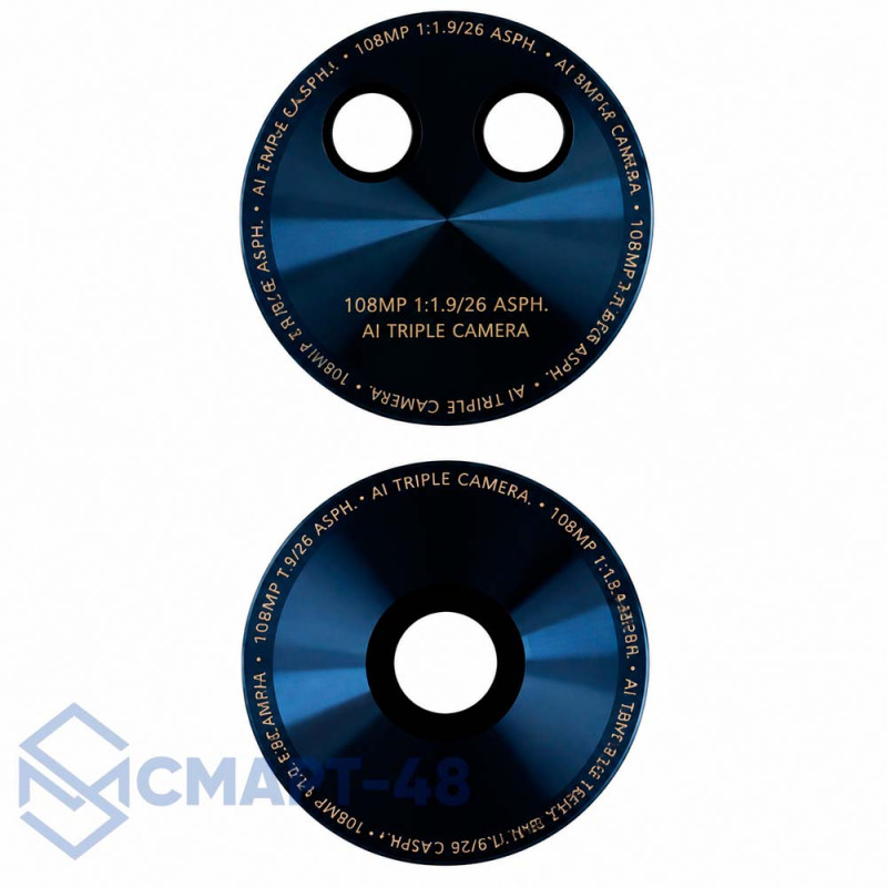 Стекло камеры для Huawei Nova 12 SE (черный) (комплект 2 шт)
