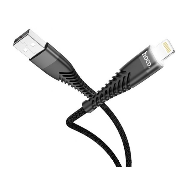 USB Кабель Lightning 1м Hoco UD02 (черный)