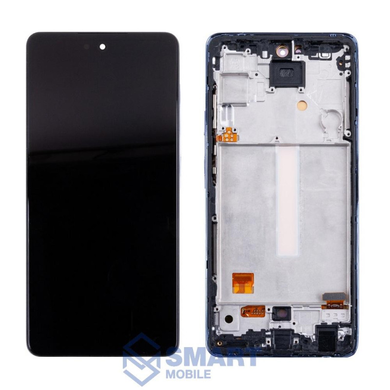 Дисплей для Samsung Galaxy A525F/A526B A52/A528B A52s + тачскрин в рамке (фиолетовый) (OLED) полноразмерный