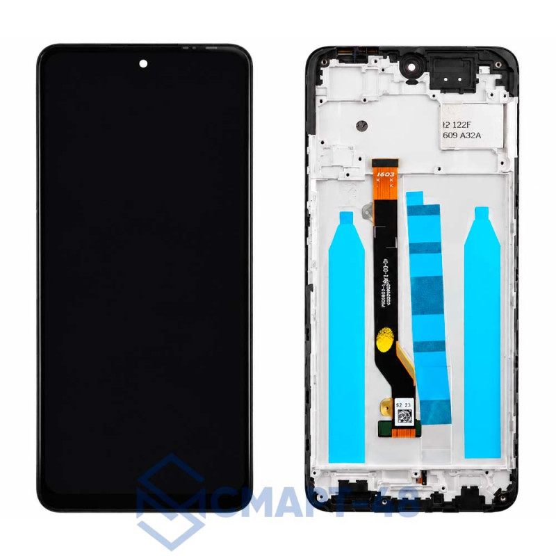 Дисплей для Tecno Pova 3 + тачскрин в рамке (черный) (ориг)