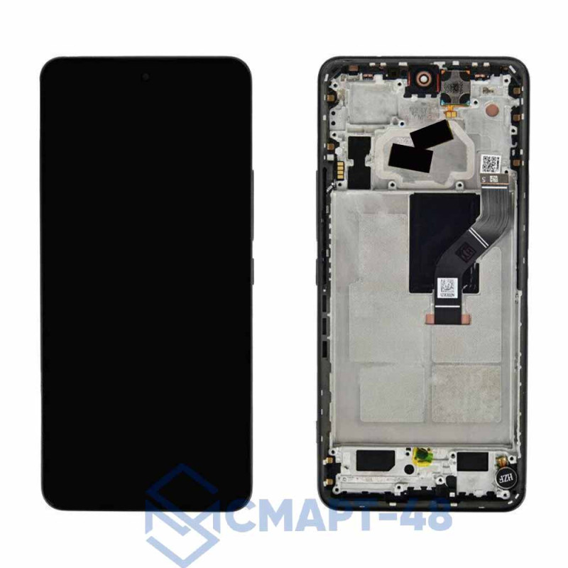 Дисплей для Xiaomi 12 Lite + тачскрин в рамке (черный) (ориг)