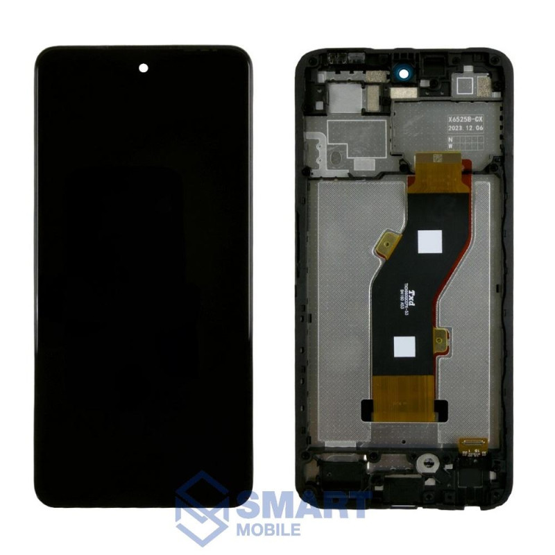 Дисплей для Infinix Smart 8 Pro + тачскрин в рамке (черный) (100% LCD)