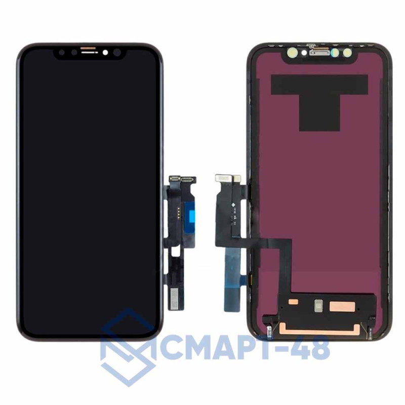 Дисплей для iPhone XR + тачскрин в рамке (черный) 100% ориг, завод