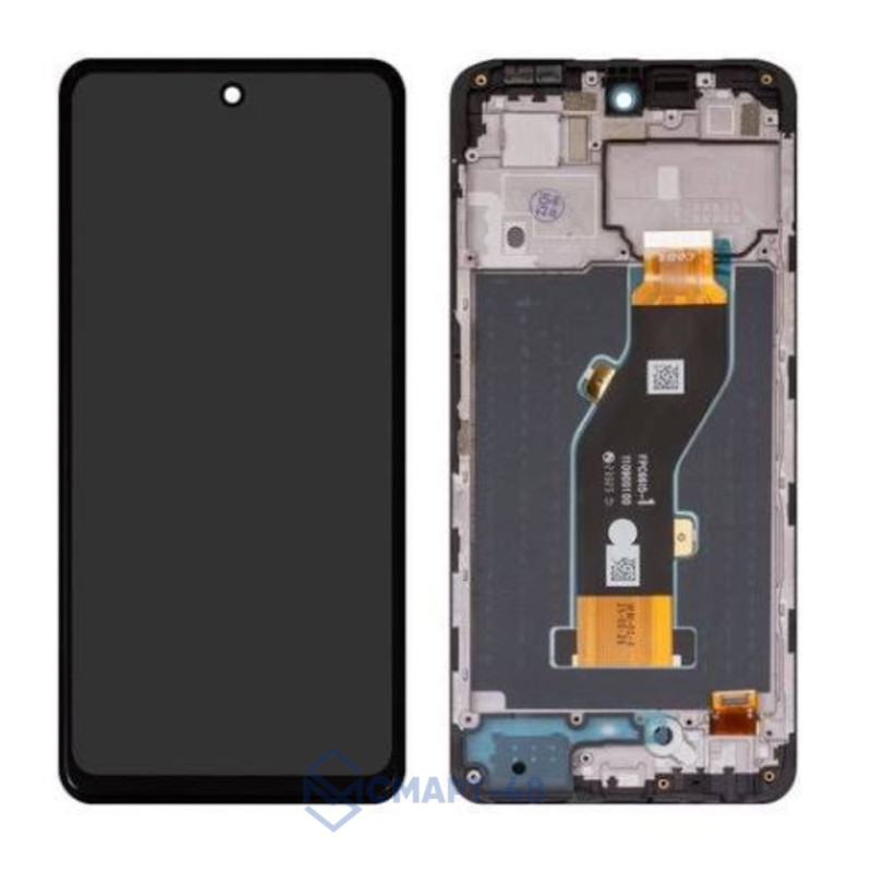 Дисплей для Infinix Smart 8 Plus + тачскрин в рамке (черный) (ориг)