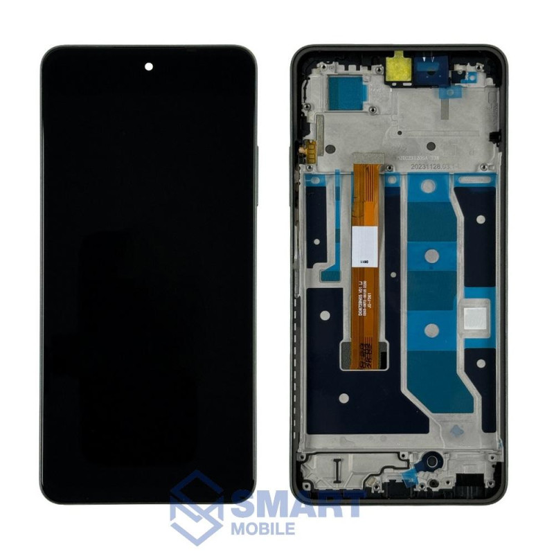 Дисплей для Realme C67 4G + тачскрин в рамке (черный) (100% LCD)