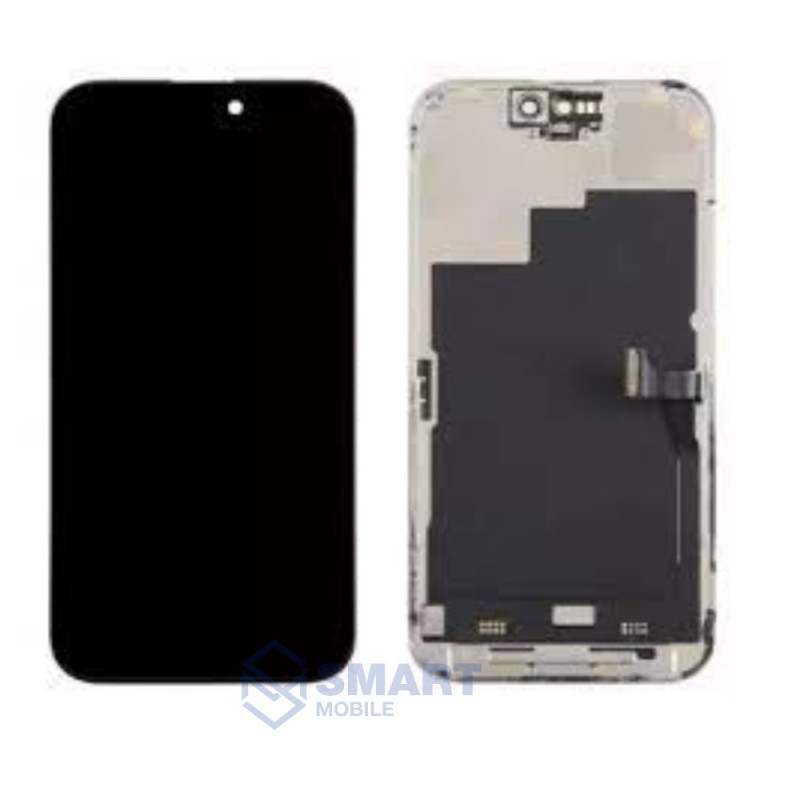 Дисплей для iPhone 15 Pro + тачскрин в рамке (черный) (100% LCD) (FOG) 