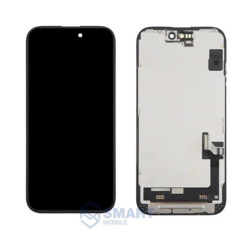 Дисплей для iPhone 15 + тачскрин в рамке (черный) Clean diagnose 100% (без ошибки)