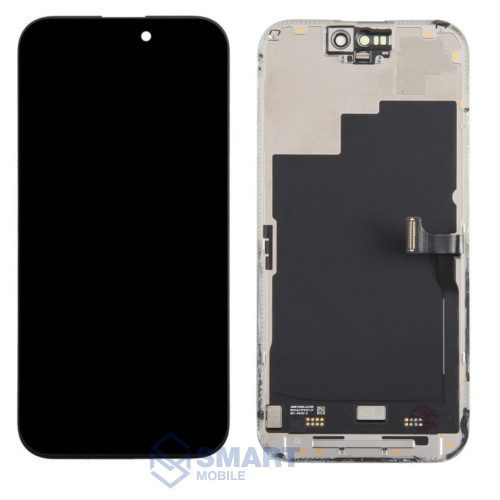 Дисплей для iPhone 15 Pro + тачскрин в рамке (черный) Clean diagnose 100% (без ошибки)