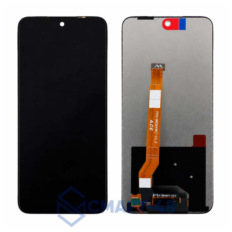 Дисплей для Oppo A5x 4G + тачскрин (черный) (ориг)