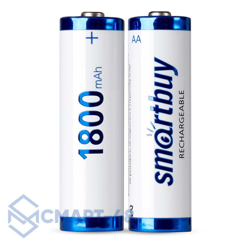 Аккумулятор Smartbuy NiMh AA/2BL (1800 mAh) (SBBR-2A02BL1800) (1шт)