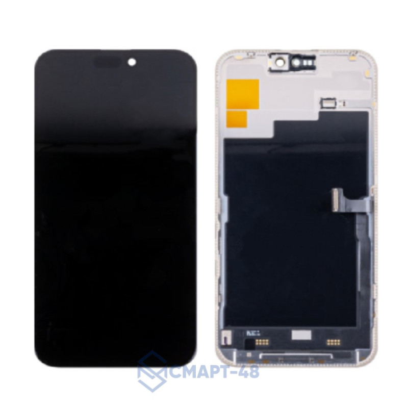 Дисплей для iPhone 15 Pro Max + тачскрин в рамке (черный) 100% ориг, заменено стекло 